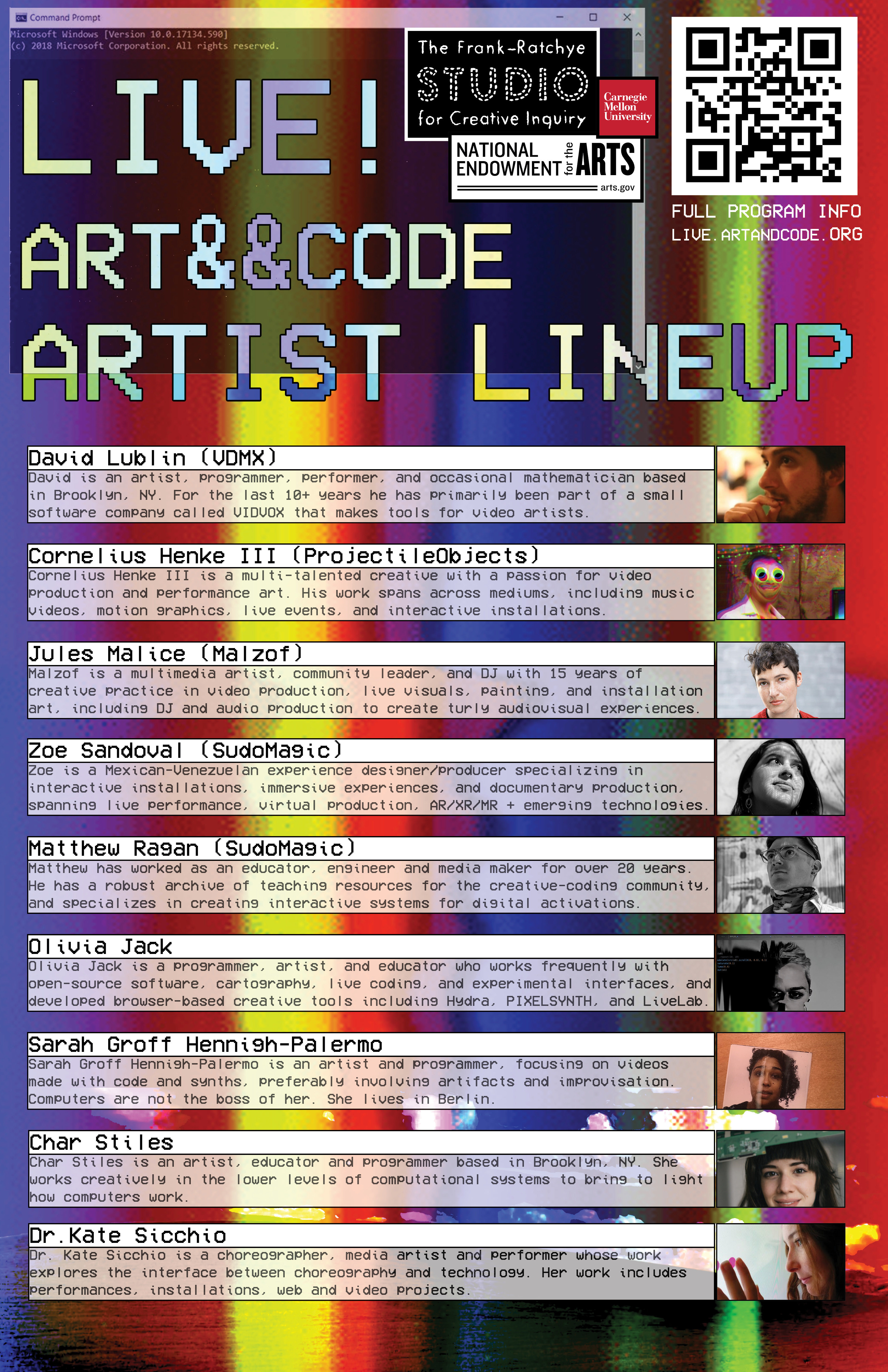 Artist LineUp which is copied at the bottom of this page
